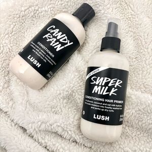 LUSH BUNDLE! NEW Super-milk & Candy Rain Conditioners